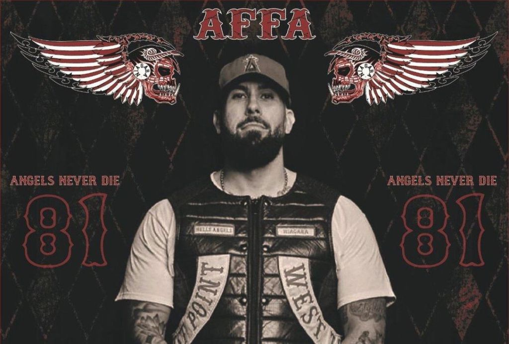 Dozens of bikers attend funeral for Hells Angels member gunned down~A heavy police presence was visible outside the Woodbridge funeral&nbsp;home