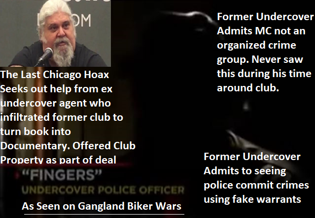 Big Pete James Leader of Biker Better School  and how he tried to use club property to secure a deal with Known Undercover Cop. Interview enclosed