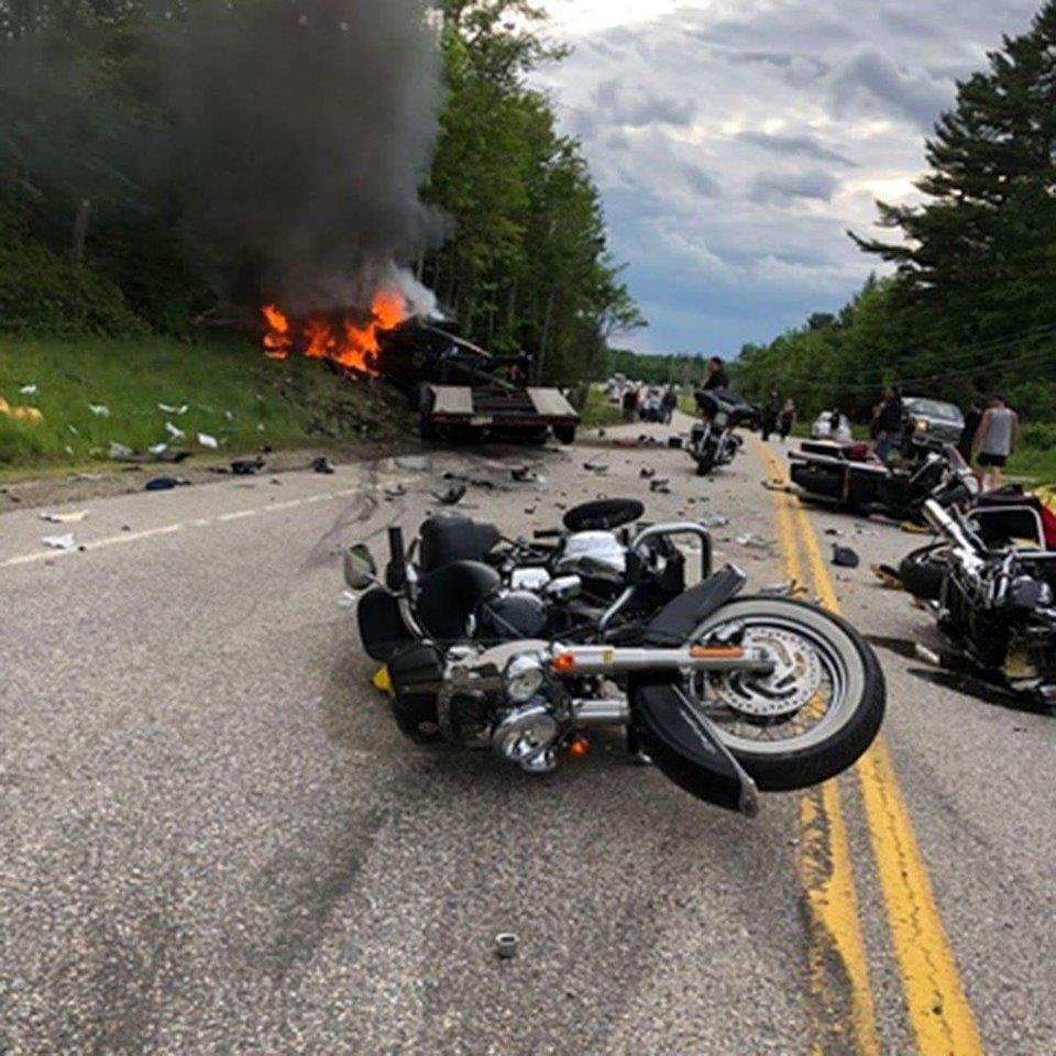 7 killed, 3 hurt in crash involving motorcycles, truck in Randolph, police say