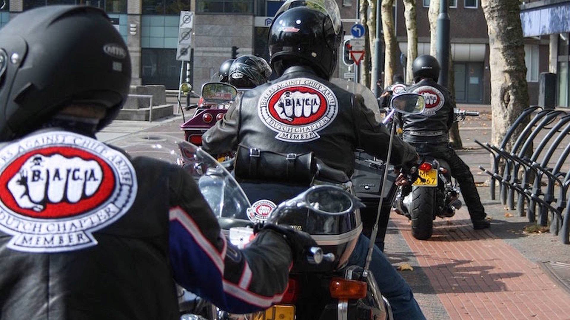 A group of motorcycle riders called “Bikers Against Child Abuse” introduced themselves during a Neighborhood Watch meeting